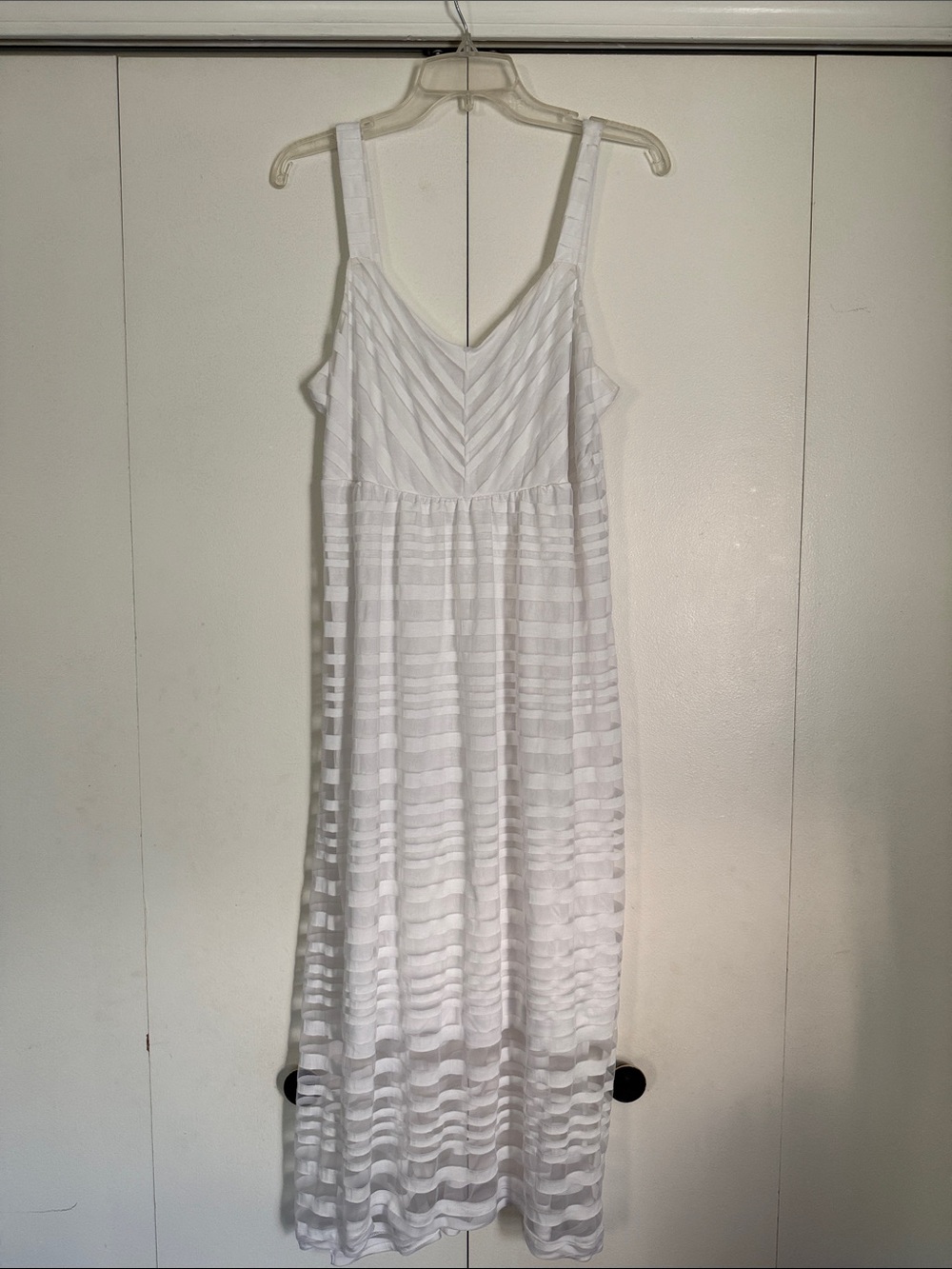 Soma White Striped Maxi Dress